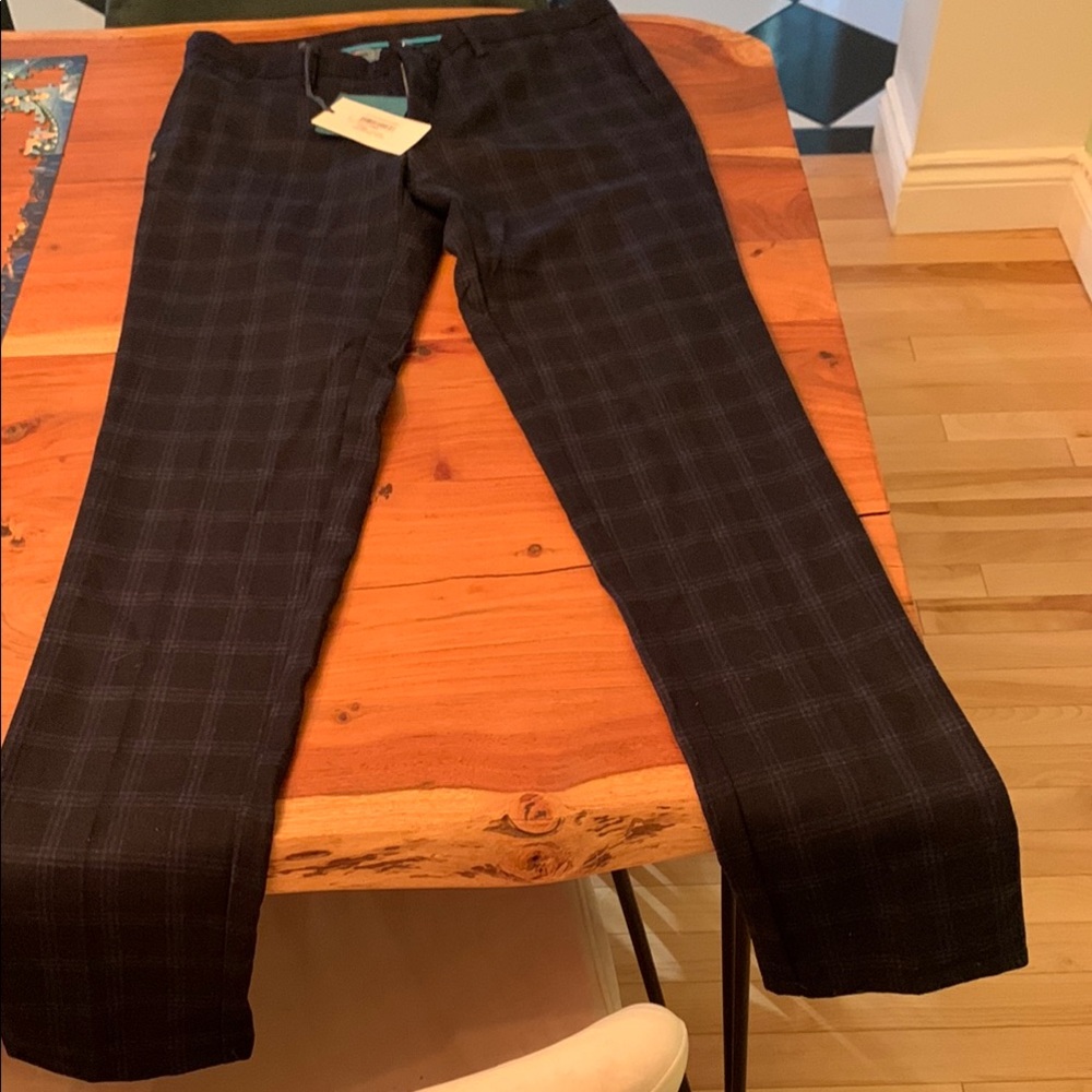 Black Dress Pants with Straight Leg Cut